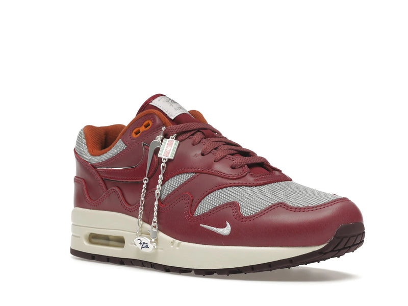 Nike Air Max 1 Patta Waves Rush Maroon With Bracelet - Metallic Silver/Rush Maroon - DO9549-001 - 05