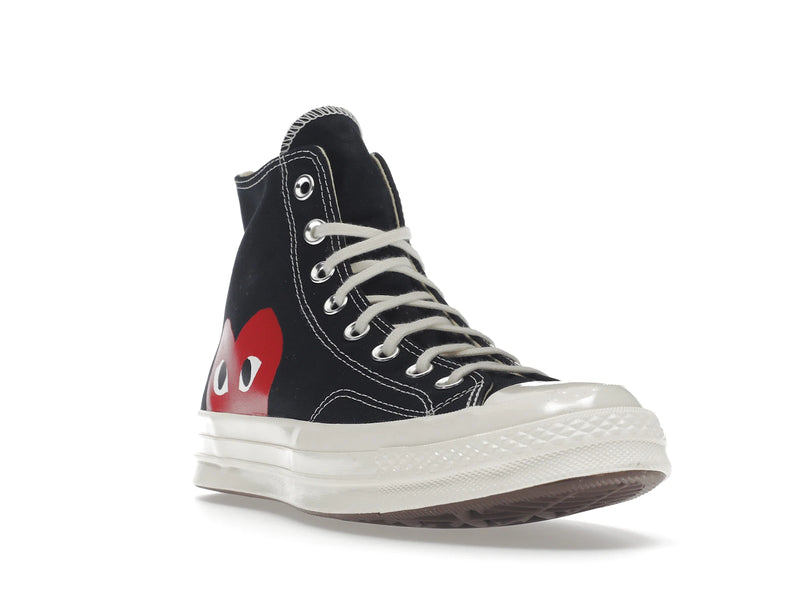 Converse Chuck Taylor All Star 70s Hi Comme Des Garcons Play Black - Black/White/High Risk Red - 150204C/A08791C - 06