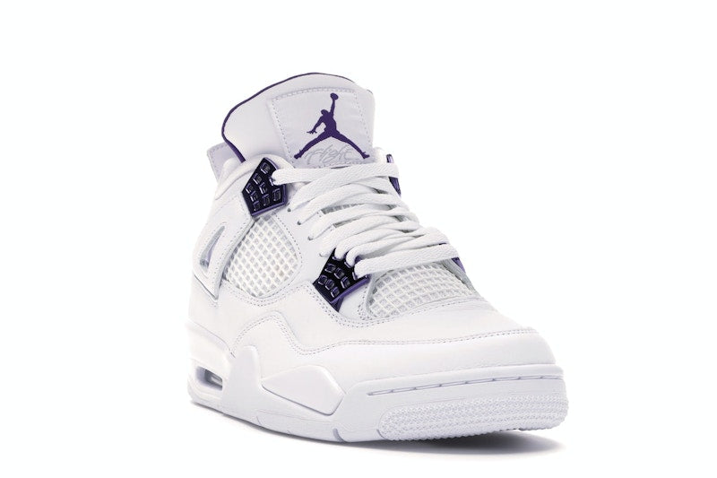 Air Jordan 4 Retro White Court Purple - White/Metallic Silver-Court Purple - CT8527-115 - 06