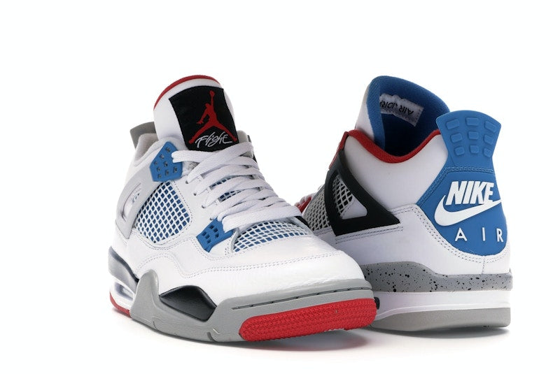 Air Jordan 4 Retro What The - White/Military Blue-Fire Red-Black-Cement Grey - CI1184-146 - 06