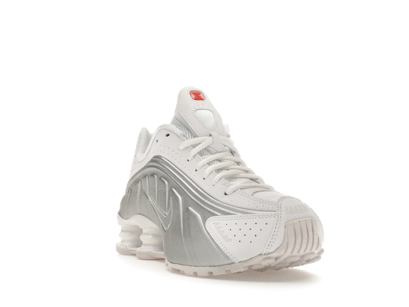 Nike Shox R4 White Metallic (W) - White/White-Metallic Silver-Max Orange - AR3565-101 - 06