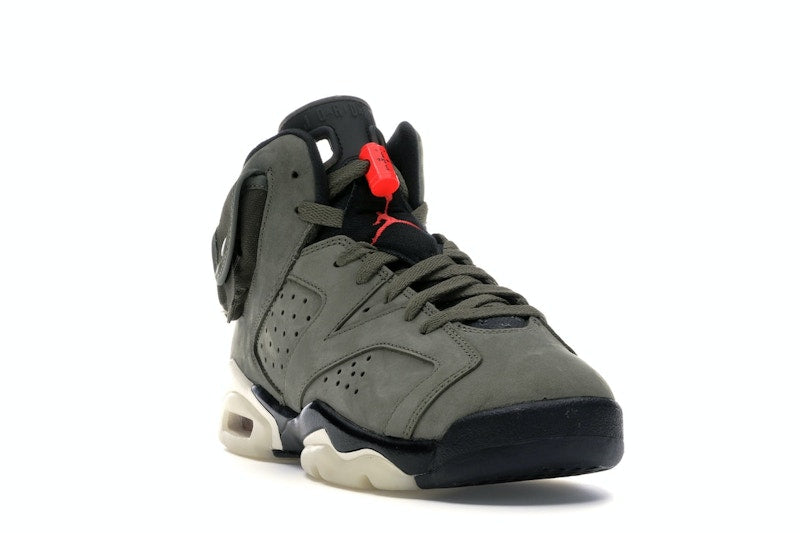 Air Jordan 6 Retro Travis Scott (GS) - Medium Olive/Black-Sail-University Red - CN1085-200 - 06