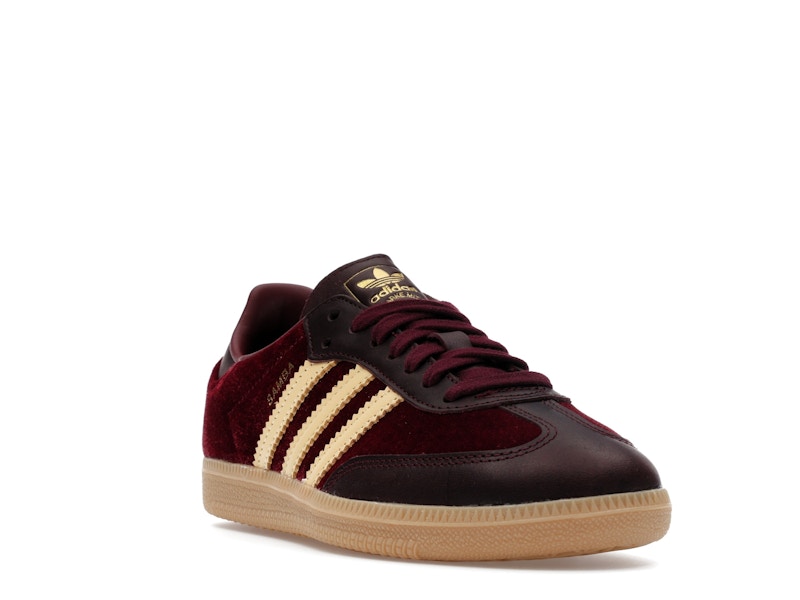 adidas Samba OG Shadow Red Velvet (Women's) - Shadow Red/Maroon/Gum - JS1394 - 06