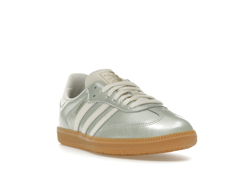 adidas Samba OG Linen Green Metallic (Women's) - Linen Green Metallic/Off White/Cyber Metallic - IG1965 - 06