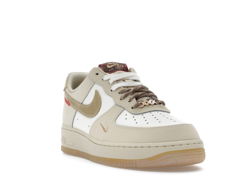 Nike Air Force 1 Low Year of the Snake (Women's) - Sail/Team Gold/Light Khaki/Parachute Beige/University Red/Metallic Gold - HV5990-172 - 06