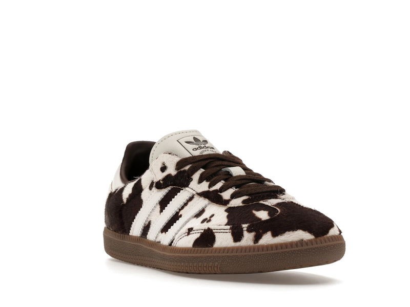 Adidas Samba OG Cow Print Dark Brown White - Dark Brown/Cloud White/Gum - KK2238 - 06