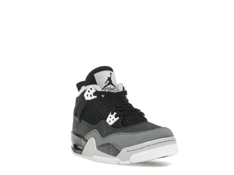 Air Jordan 4 Retro Fear (2024) (GS) - Black/White/Anthracite/Black/Pure Platinum - FQ8213-002 - 06