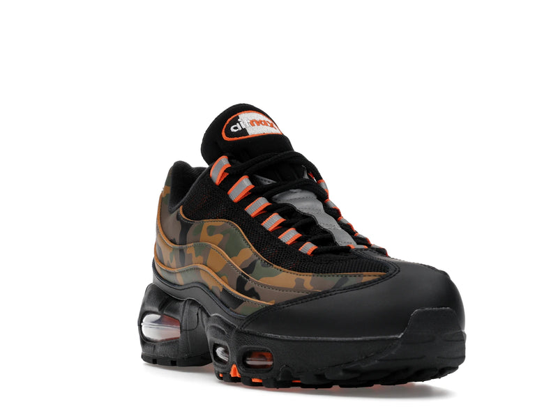 Nike Air Max 95 Safety Orange Camo - Black/Safety Orange/Metallic Silver/Golden Beige/Cargo Khaki - HQ1973-001 - 06
