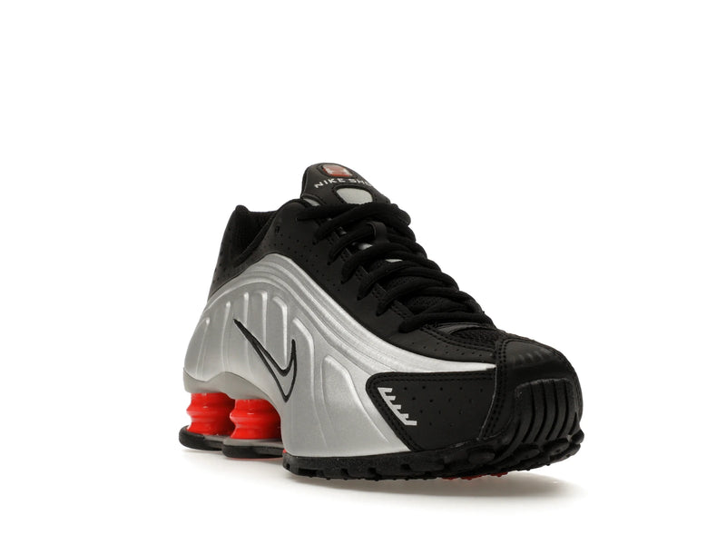 Nike Shox R4 Metallic Silver Black Picante Red (GS) - Metallic Silver/Black/Picante Red/Metallic Silver - CW2626-005 - 06