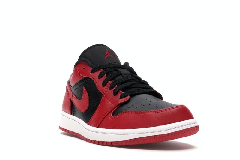 Air Jordan 1 Low Reverse Bred - Gym Red/Black-Gym Red-White - 553558-606 - 06