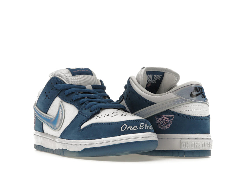 Nike SB Dunk Low Born X Raised One Block At A Time - Deep Royal Blue/White-White - FN7819-400 - 06