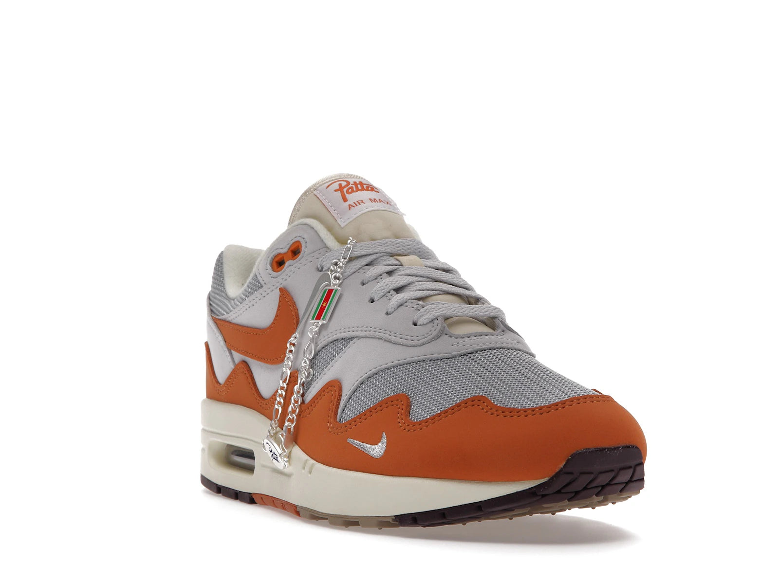 Nike Air Max 1 Patta Waves Monarch With Bracelet - Metallic Silver/Monarch-Pure Platinum - DH1348-001 - 06