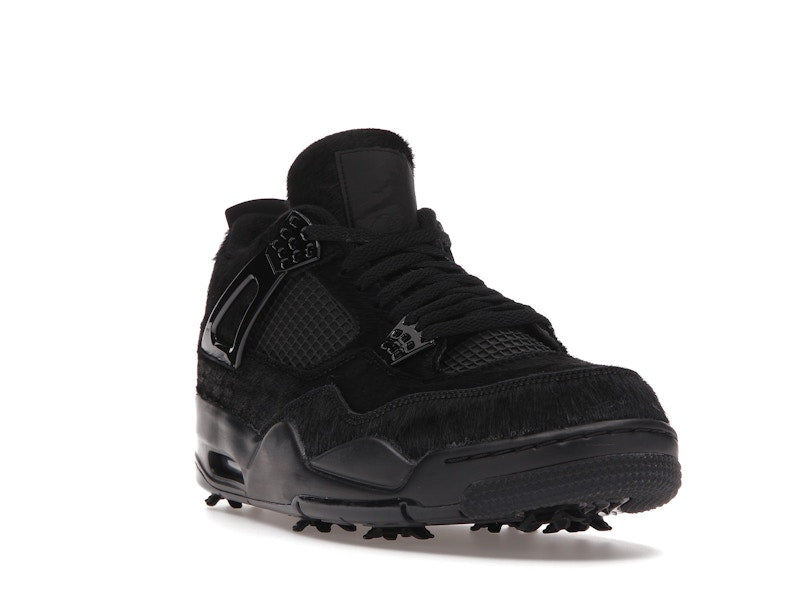 Air Jordan 4 Retro Golf Black Cat Pony Hair - Black/Cement Grey - CU9981-001 - 06