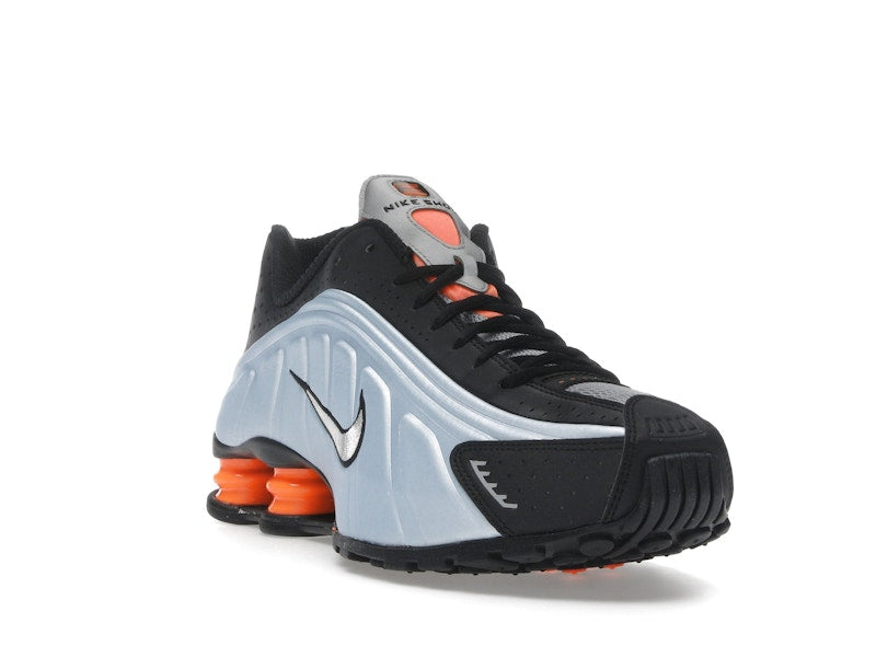 Nike Shox R4 Blue Tint Total Orange Black Metallic Silver (Women's) - view 6