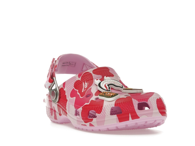 Crocs Classic Clog A Bathing Ape Bape Abc Camo Pink - vue 6