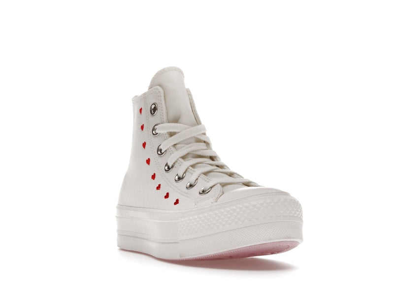Converse Chuck Taylor All Star Lift Hi White Red (Women's) - vue 7