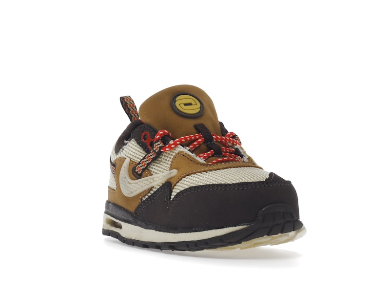 Nike Air Max 1 Travis Scott Cactus Jack Baroque Brown (TD) - Baroque Brown/Lemon Drop/Wheat/Chile Red - DN4170-200 - 06