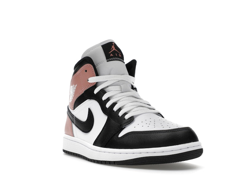 Air Jordan 1 Mid White Rust Pink Black - White/Rust Pink/Black - DQ8426-100 - 06