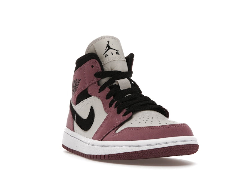 Air Jordan 1 Mid Berry Pink (W) - Light Mulberry/Light Bone/White/Black - DC7267-500 - 06