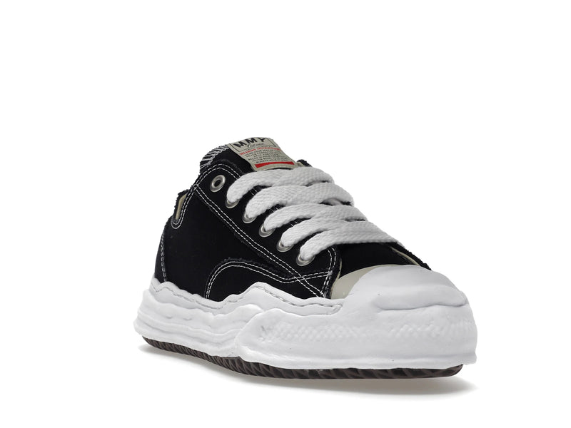 Maison Mihara Yasuhiro Hank basse en toile à semelle originale coloris noir - Black/White - A05FW702 - 06