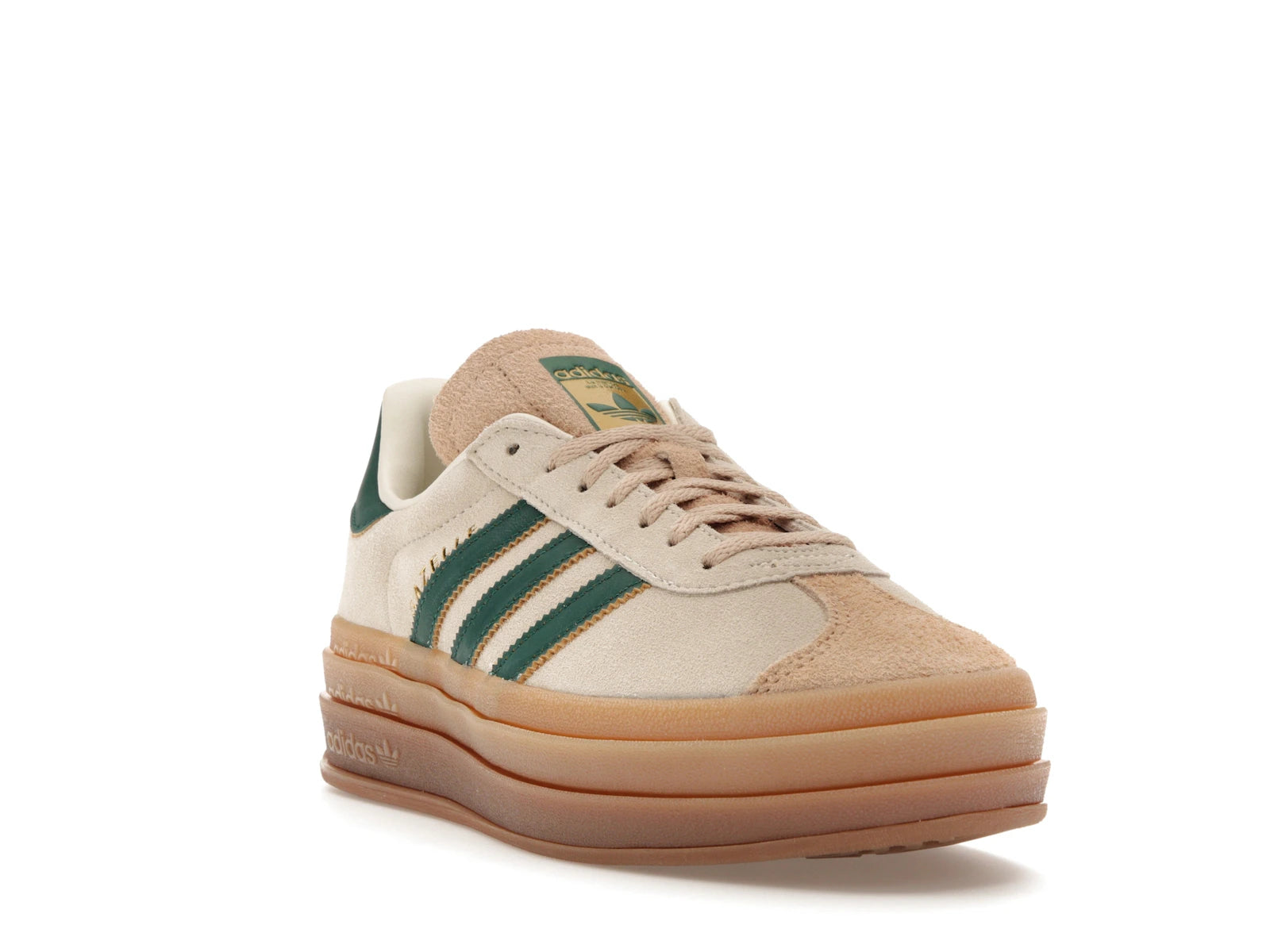Adidas Gazelle Bold Magic Beige Collegiate Green - Cream White/Collegiate Green/Magic Beige - ID7056 - 06