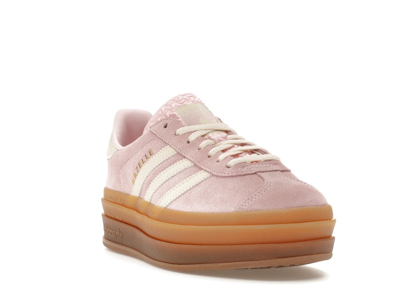 adidas Gazelle Bold Clear Pink Cream White (Women's) - Clear Pink /Cream White/Gold Metallic - JQ7777 - 06