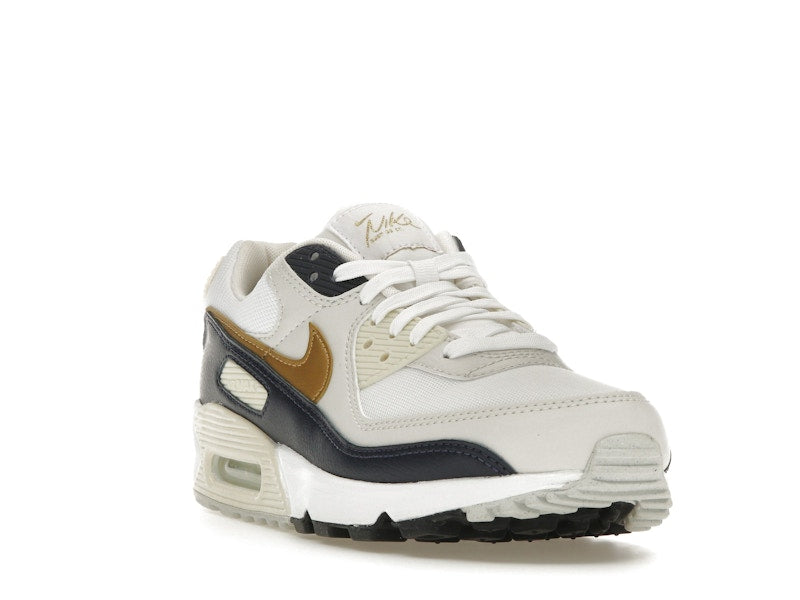 Nike Air Max 90 Olympic (2024) (Women's) - White/Navy/Coconut Milk - HF3444-100 - 06