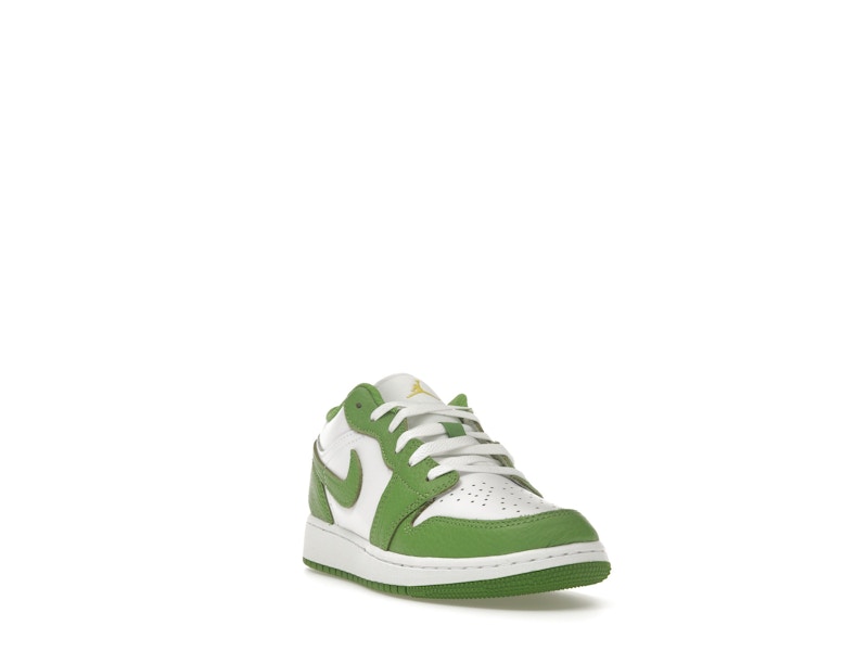 Air Jordan 1 Low Chlorophyll (GS) - White/Chlorophyll/Lightning - HF4779-100 - 06