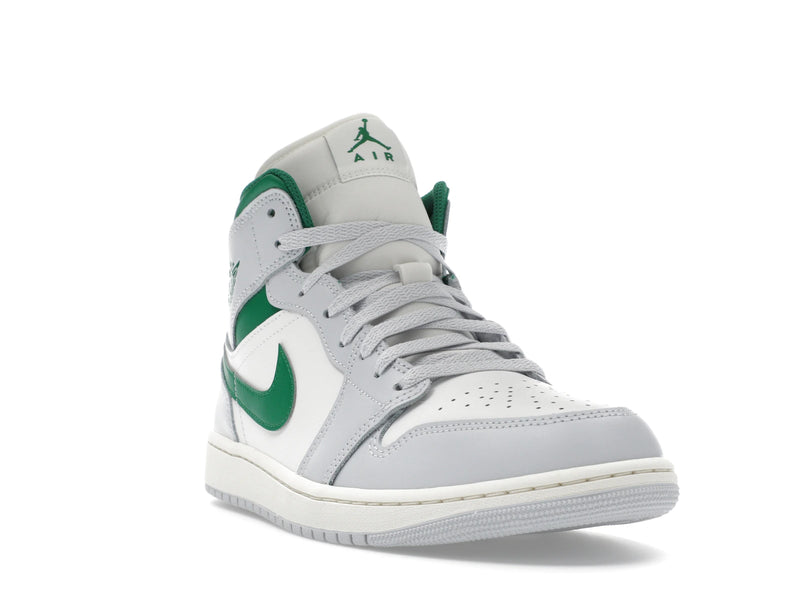 Air Jordan 1 Mid White Pure Platinum Pine Green - Summit White/Pure Platinum/Sail/Pine Green - DQ8426-142 - 06