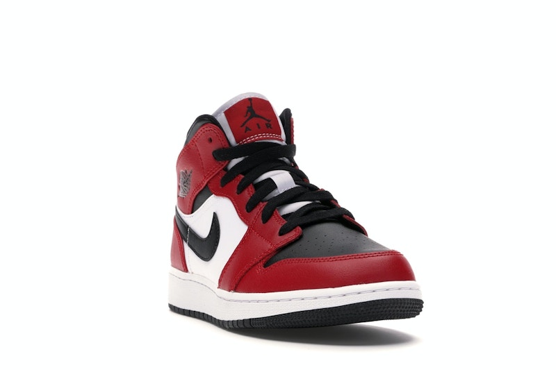 Air Jordan 1 Mid Chicago Black Toe (GS) - weergave 6