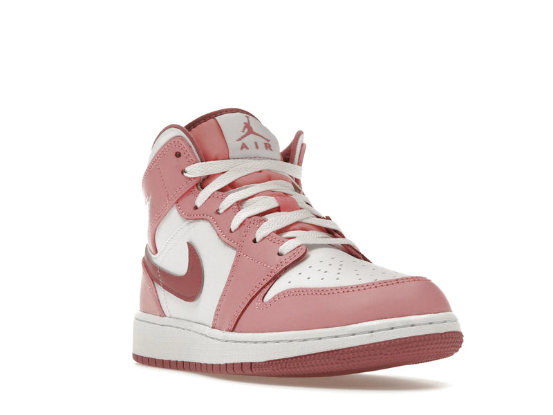 Air Jordan 1 Mid Valentines Day (2023) (GS) - Coral Chalk/Desert Berry/White - DQ8423-616 - 06