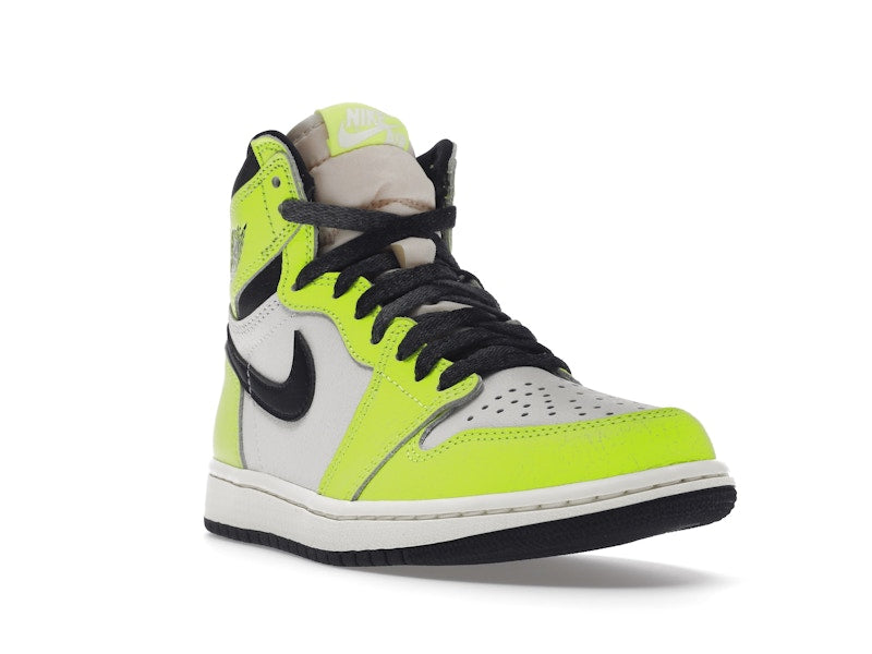 Air Jordan 1 Retro High OG Visionaire - Volt/Black/Sail - 555088-702 - 06