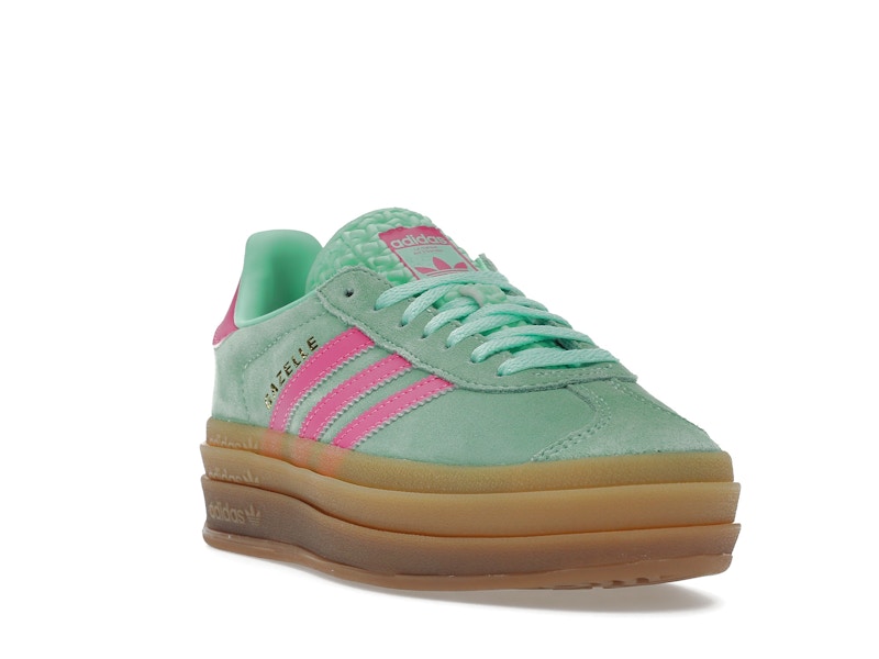 adidas Gazelle Bold Pulse Mint Pink (Women's) - Pulse Mint/Screaming Pink/Gum - H06125 - 06