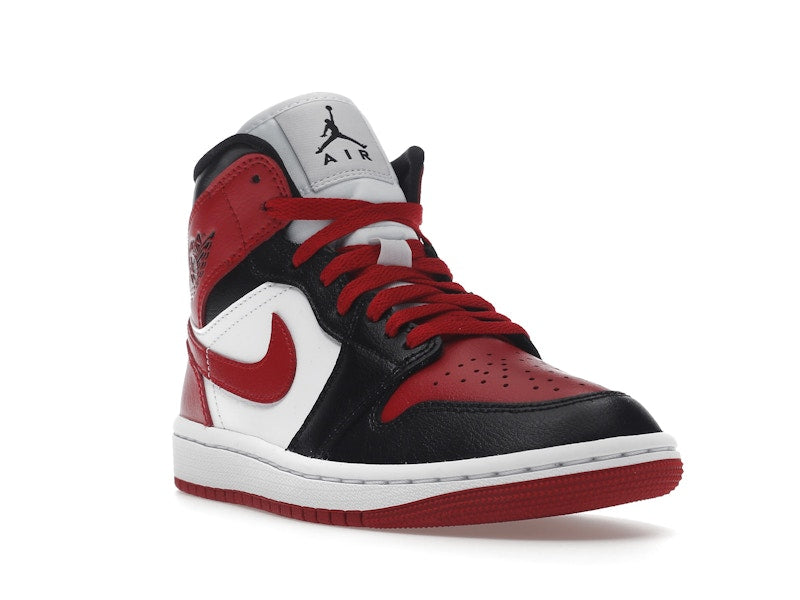 Air Jordan 1 Mid Alternate Bred Toe (W) - White/Red/Black - BQ6472-079 - 06