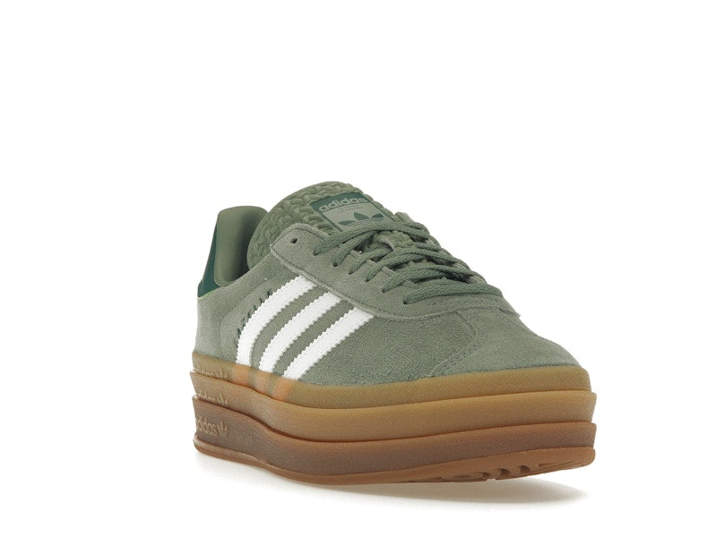 adidas Gazelle Bold Silver Green Gum (Womens) - Silver Green/Cloud White/Collegiate Green - ID6998 - 06