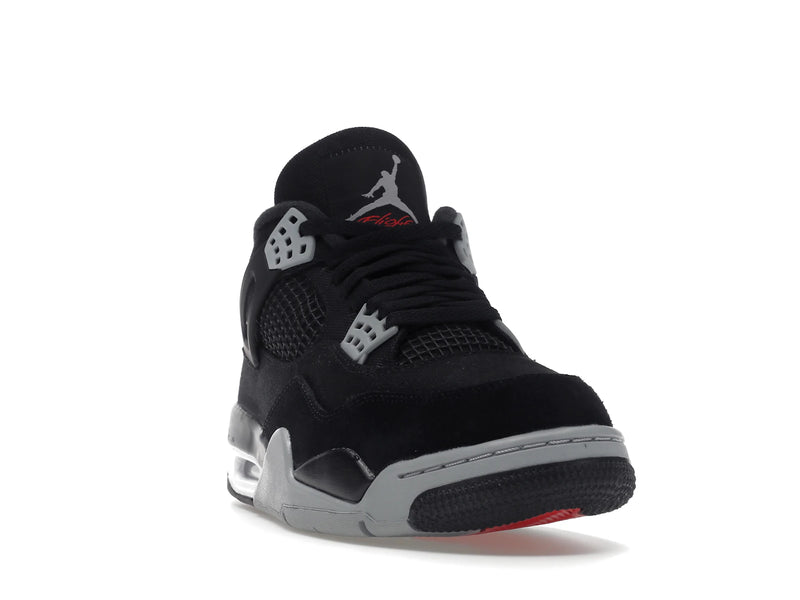 Air Jordan 4 Retro SE Black Canvas - Black/Light Steel Grey/White/Fire Red - DH7138-006 - 07