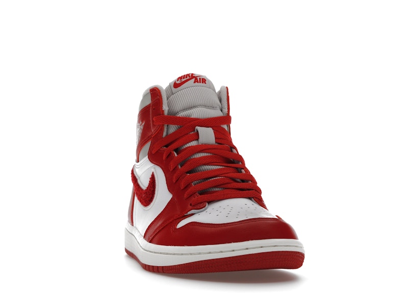 Air Jordan 1 High OG Newstalgia Chenille (W) - Light Iron Ore/Varsity Red-Sail - DJ4891-061 - 07