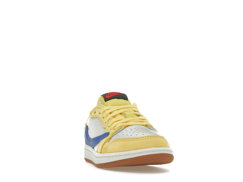 Air Jordan 1 Retro Low OG SP Travis Scott Canary (Enfant) - Canary/Racer Blue/Light Silver/Gum Medium Brown - DZ5909-700 - 07