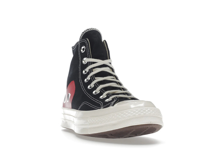 Converse Chuck Taylor All Star 70s Hi Comme Des Garcons Play Black - Black/White/High Risk Red - 150204C/A08791C - 07