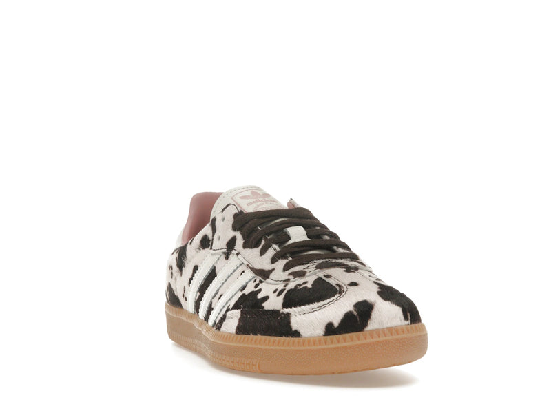 Adidas Samba OG Cow Print Womens - Dark Brown/Off White/Gum 3 - JR1256 - 07