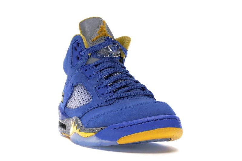 Jordan 5 Retro JSP Laney Varsity Royal - vue 8