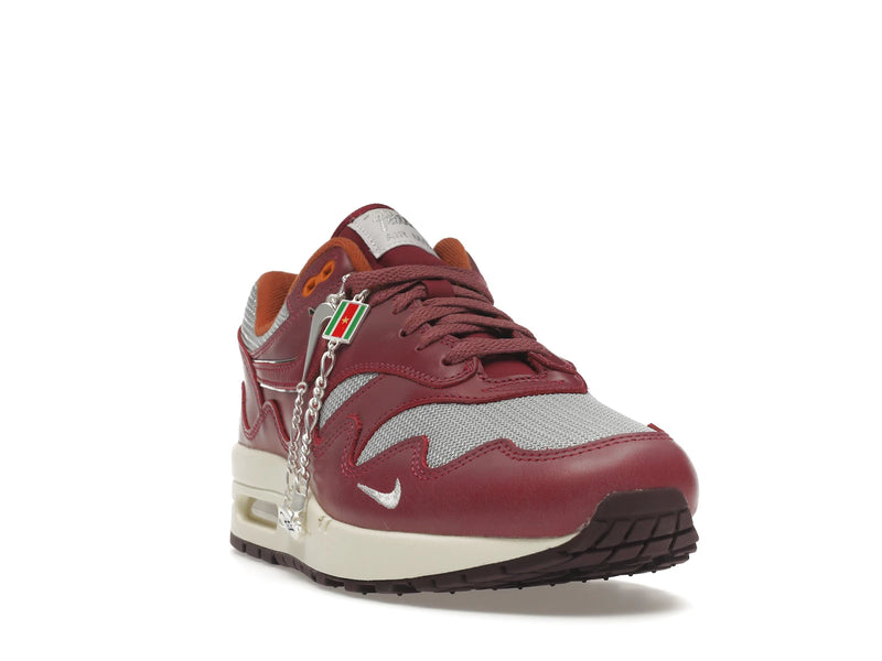 Nike Air Max 1 Patta Waves Rush Maroon With Bracelet - Metallic Silver/Rush Maroon - DO9549-001 - 07