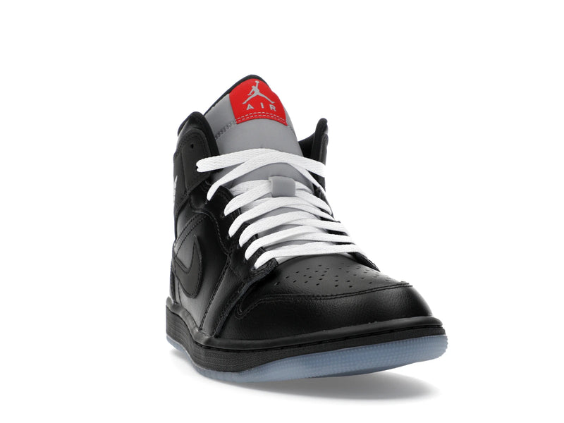 Air Jordan 1 Mid SE Black Metallic Reimagined - Black/Silver Metallic/University Red - HV5177-010 - 07