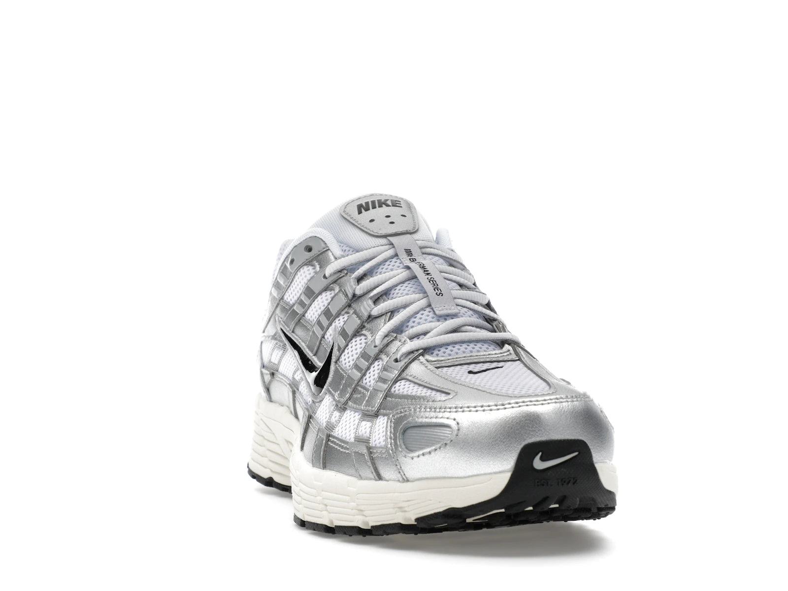 Nike P 6000 White Metallic Silver Flat Silver Black - White/Metallic Silver/Flat Silver/Black - CD6404-105 - 07