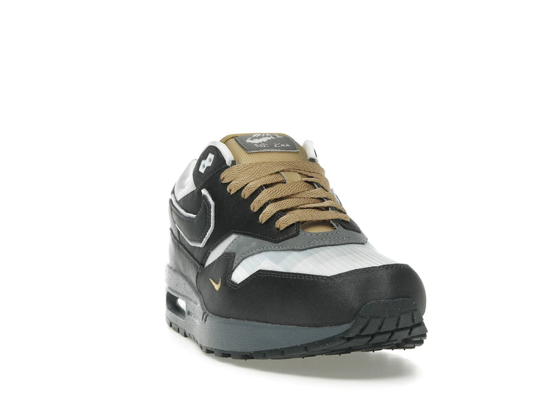 Nike Air Max 1 Swoosh Low Poly Big Head Mode - Dark Smoke Grey/White/Metallic Gold - IB9898-001 - 07