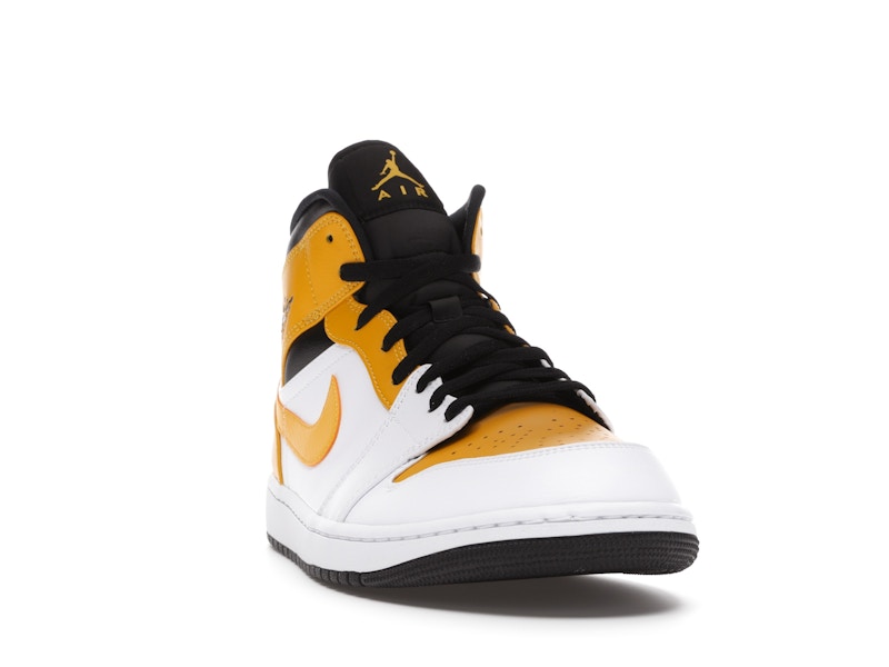 Air Jordan 1 Mid University Gold - White/University Gold-Black - 554724-170 - 07