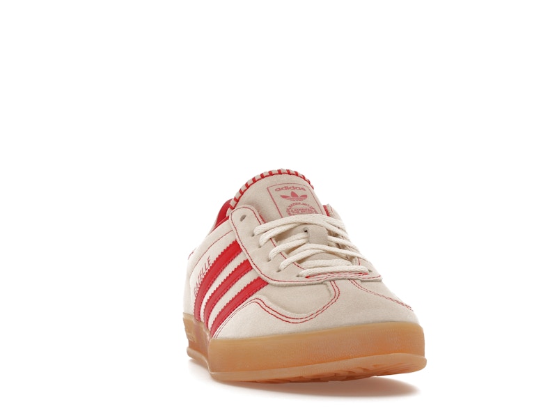 adidas Gazelle Indoor Beige Better Scarlet (Women's) - Beige/Better Scarlet/Cream White - JS1402 - 07