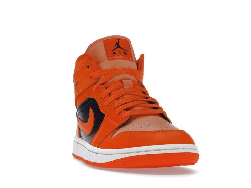 Air Jordan 1 Mid Orange Black (W) - Crimson Bliss/Rush Orange/Black/Sail - DM3381-600 - 07