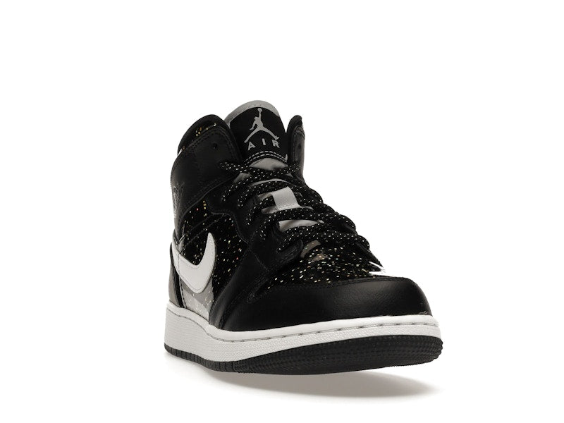 Air Jordan 1 Mid Black Speckle (GS) - visning 7