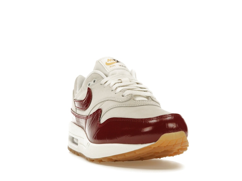 Nike Air Max 1 LX Team Red (Women's) - Sail/Sail/Gum Light Brown/Team Red - FJ3169-100 - 07